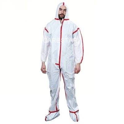 Einweg -Overall mit Motorhaube